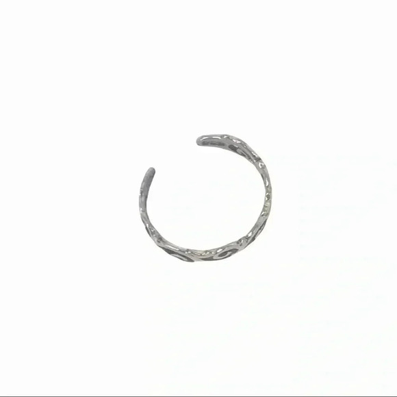 925 TOE RING XS STAMPED STERLING SILVER WAVES IN THE WIND ADJUSTABLE - Picture 13 of 13